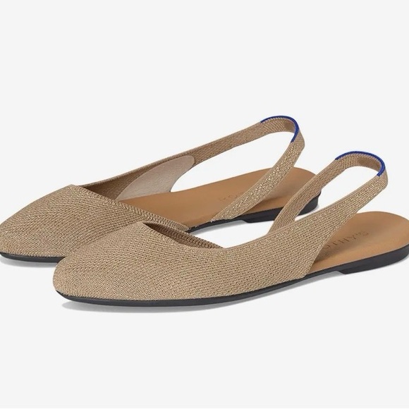 Rothy's Slingback Flats-Sz 8.5 Prosecco Color - Picture 2 of 6